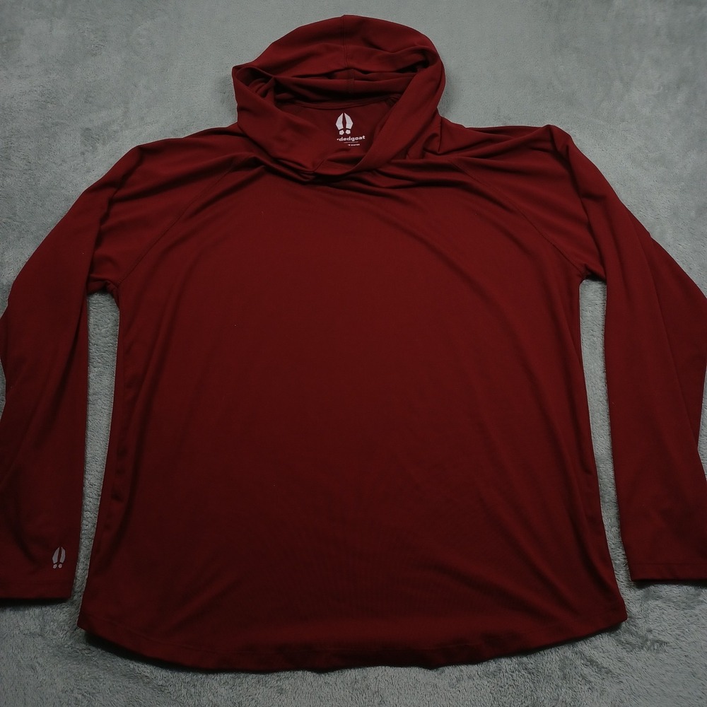 Beardedgoat Sweater‎ Mens XL Red Hoodie Pullover Outdoor Casual Activewear